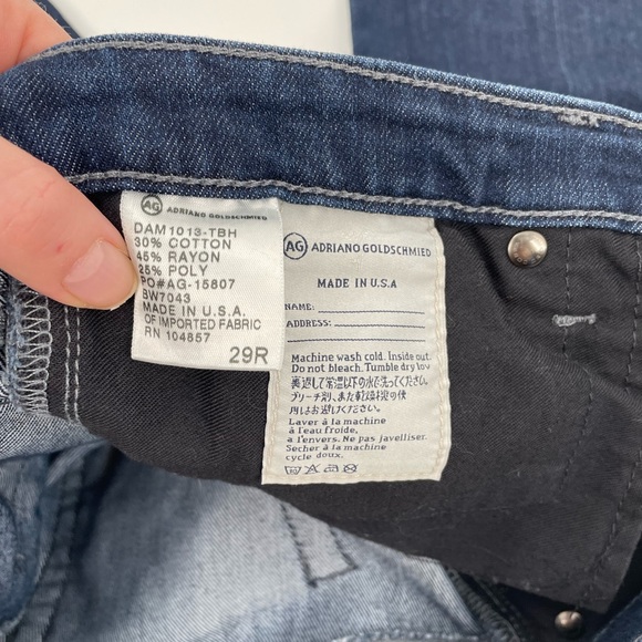 AG Adriano Goldschmied The Angel Bootcut Dark Wash  Midrise Y2K Denim - Picture 7 of 12